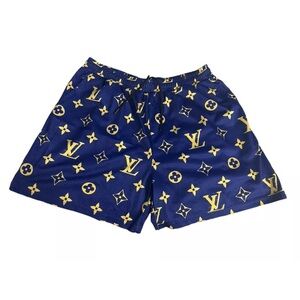 OB, Blue & Yellow - LV Shorts Men's Medium